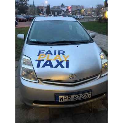 Oklejanie aut Fair Play Taxi Pruszków