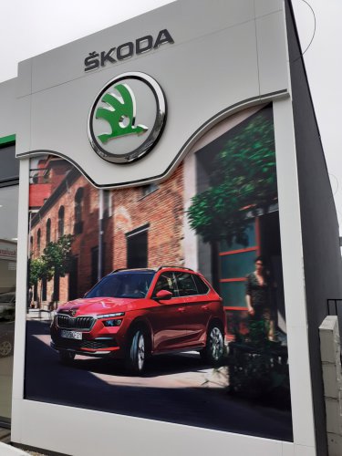 Baner reklamowy Skoda