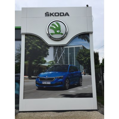 Baner reklamowy Skoda