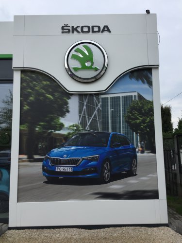 Baner reklamowy Skoda